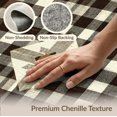 thumbnail image 6 of ODIKA 8'x10' Washable Area Rug Durable, Non-Slip Throw Retro Large Faded Ornamental Details Couch Checkered Door for Living Room, Under Sectional, Family, 6 of 7