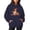Navy, variant on YVNAURA Women's Spring Autumn Oversized Halloween Graphic Sweatshirt Loose Fit Long Sleeve Crew Neck Pullover Tops Casual Fall Outfits for Women Cozy Spooky Tee, Navy,L