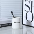 Porcelain Toothbrush Holder for Bathroom Vanity and Countertop