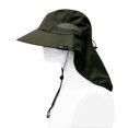 thumbnail image 4 of Unisex Outdoor Sun Hat Protection Fishing Cap Boonie Hat with Neck Flap Wide Brim for Safari Camping Hiking Hunting Boating and Outdoor Adventures, Forest Green by Sun Blocker, 4 of 4