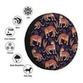 thumbnail image 4 of Sikiie Leopard Print PVC Leather Spare Tire Wheel Cover Spare Tire Cover, for Car Truck SUV Camper Trailer Universal Fit(14-17in)-15 inch, 4 of 6