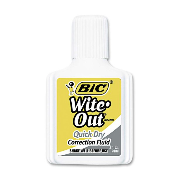 Líquido corrector BIC Wie-Out Quick Dry 20 ml blanco x12