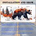 thumbnail image 3 of 1 Pcs License Plate Covers & Frames, Brown Bear in Autumn Forest with Fall Foliage For Decorative Front, Aluminum License Plate Covers & Frames Cover For Men Women, 12" X 6", 3 of 7