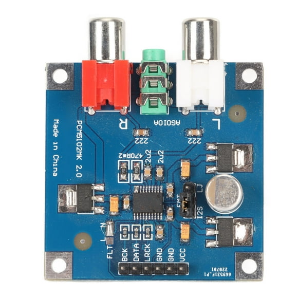 DAC Module, 32bit 384K Easy Installation 3.5mm Headphone Output DAC Decoder Board  For Power