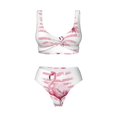 thumbnail image 4 of Daiia Flamingo Women's Bikini Set Two Piece Swimsuit High Waisted Bikini Adjustable Straps Bikini Perfect for Beach, Pool, and Summer Vacation-Large, 4 of 9