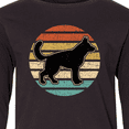 thumbnail image 4 of Inktastic German Shepherd Silhouette Vintage Retro Long Sleeve Youth T-Shirt, 4 of 5