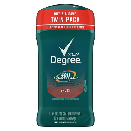 Degree Men Dry Protection Sport Antiperspirant 2.7 oz, Twin Pack