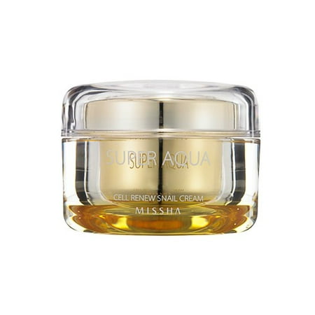 MISSHA Super Aqua Cell Renew Snail Cream, Face Moisturizer, 1.7 (Best Korean Cc Cream For Dry Skin)