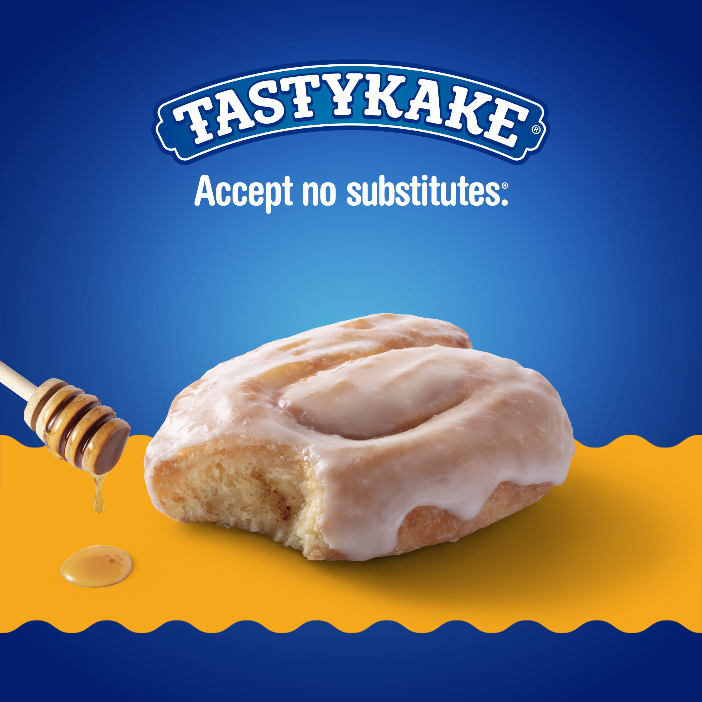 (3 pack) Tastykake Glazed Honey Buns, 6 Count, Individually Wrapped Pastries