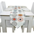 thumbnail image 4 of Coolnut Table Runner 13"x90", Circles Colorful Texture Washable Table Cloth Runner for Holiday Home Wedding Table Top Decoration, 4 of 5