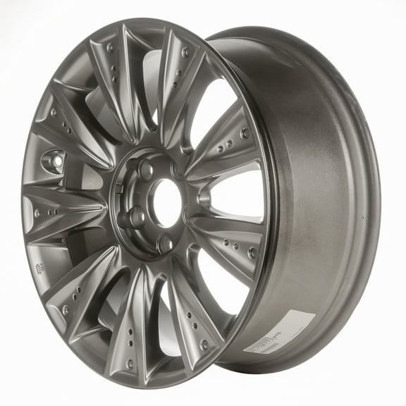 Remanufactured Painted Medium Smoked Hypersilver Aluminum Wheel 18 x 7.5 529103M351 fits 2009-2012 Hyundai Genesis