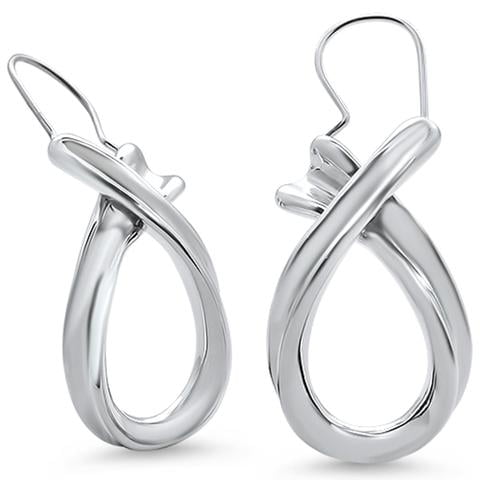 Plain Hoop .925 Sterling Silver Earrings