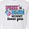 thumbnail image 4 of Inktastic Pink or Blue Mommy Loves You Long Sleeve T-Shirt, 4 of 5