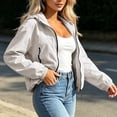 thumbnail image 6 of breaise Women Lightweight Zip Up Athletic Jacket Windproof Sun Protection Jackets Drawstring Workout Outdoor Coats, 6 of 7
