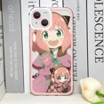 thumbnail image 4 of Funda de teléfono Kawaii Anime SPY×FAMILY Anya Forger para IPhone 14 15 11 12 13 Pro Max Mini XS XR SE2 8 7 Plus Fundas suaves transparentes, 4 of 5