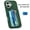 Green, variant on Wallet Case for Apple iPhone 17, Build in Cards Slots Heavy Duty Shockproof Stand Bumper Phone Cover Case for Women Men, Black