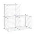 thumbnail image 1 of Rubbermaid 3 Piece Storage Wire Stackable Cube Set, Easy Assemble, White, for Closet/Bookshelf/Toys Multi-Use Home Organizer, 1 of 10