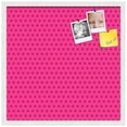 thumbnail image 2 of PinPix 24x24 Custom Cork Bulletin Board Pink Polka Dot Poster Board Has a Fabric Style Canvas Finish, Framed in Pink Polka Dot, by ArtToFrames (PinPix-450), 2 of 6