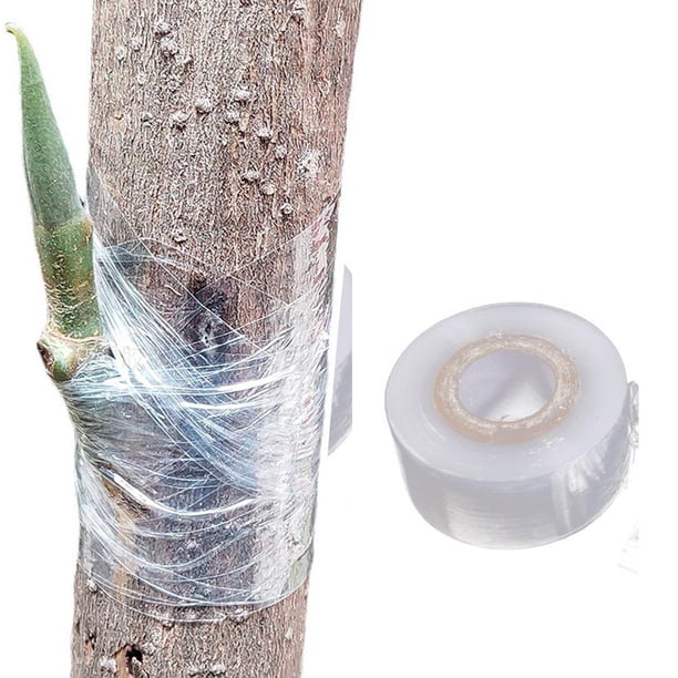 Rollo de cinta para injertos de vivero de 3cm x 120m, cinta de amarre para plantas degradables, banda de película para injertos