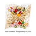 thumbnail image 4 of Toystoory 100 Uds. Pinchos desechables surtidos de bambú para cóctel, pastel, ensalada, palillos de dientes, Buffet, sándwich, fiesta, Type3 NO3, 4 of 6