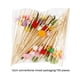 thumbnail image 5 of Advancent 100 Uds. De palillos desechables para pinchos, surtido de frutas, bambú, aperitivos, cócteles, postres, ensaladas, palillos, Type6 NO6, 5 of 6