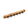 thumbnail image 2 of jinwen 6 Pool Billiard Stick Holder Storage Stand Wooden Wall Rack with 6 Cue Clips Grilled color, 2 of 9