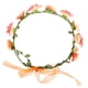thumbnail image 3 of Mujeres Garland Boho Flor grande Corona Diadema Diadema Boda naranja Yuyangstore Rosa flor diadema, 3 of 6