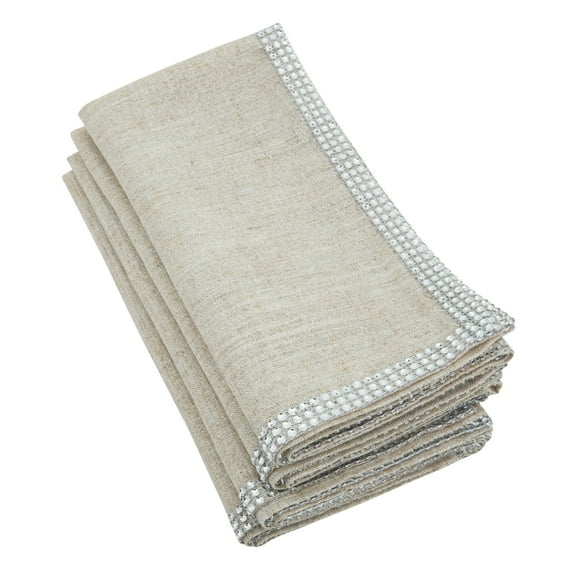 Saro Lifestyle Studded Design Table Napkin (Set of 4)