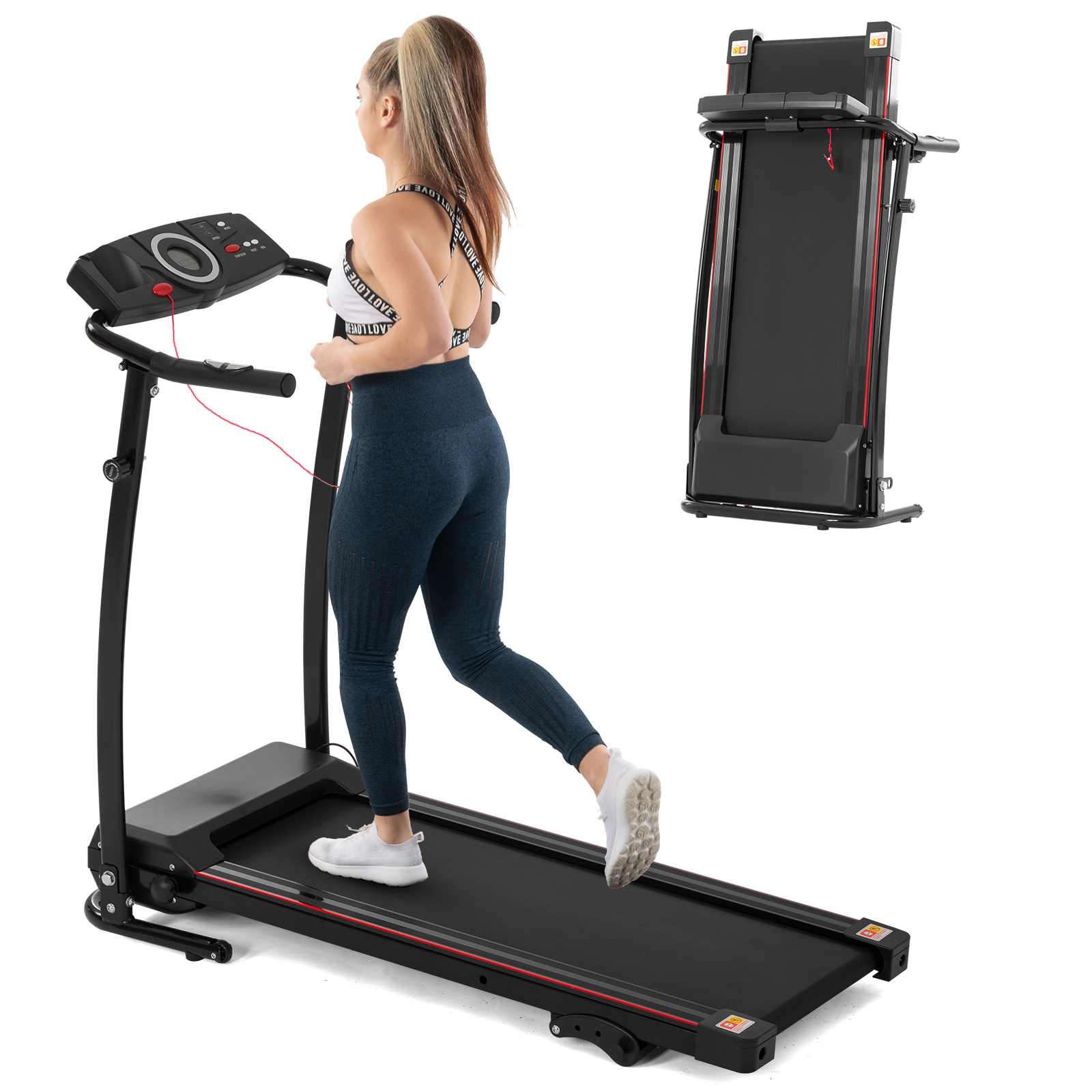 Folding Treadmills for Home Electric Easy Assemble with Incline/LCD