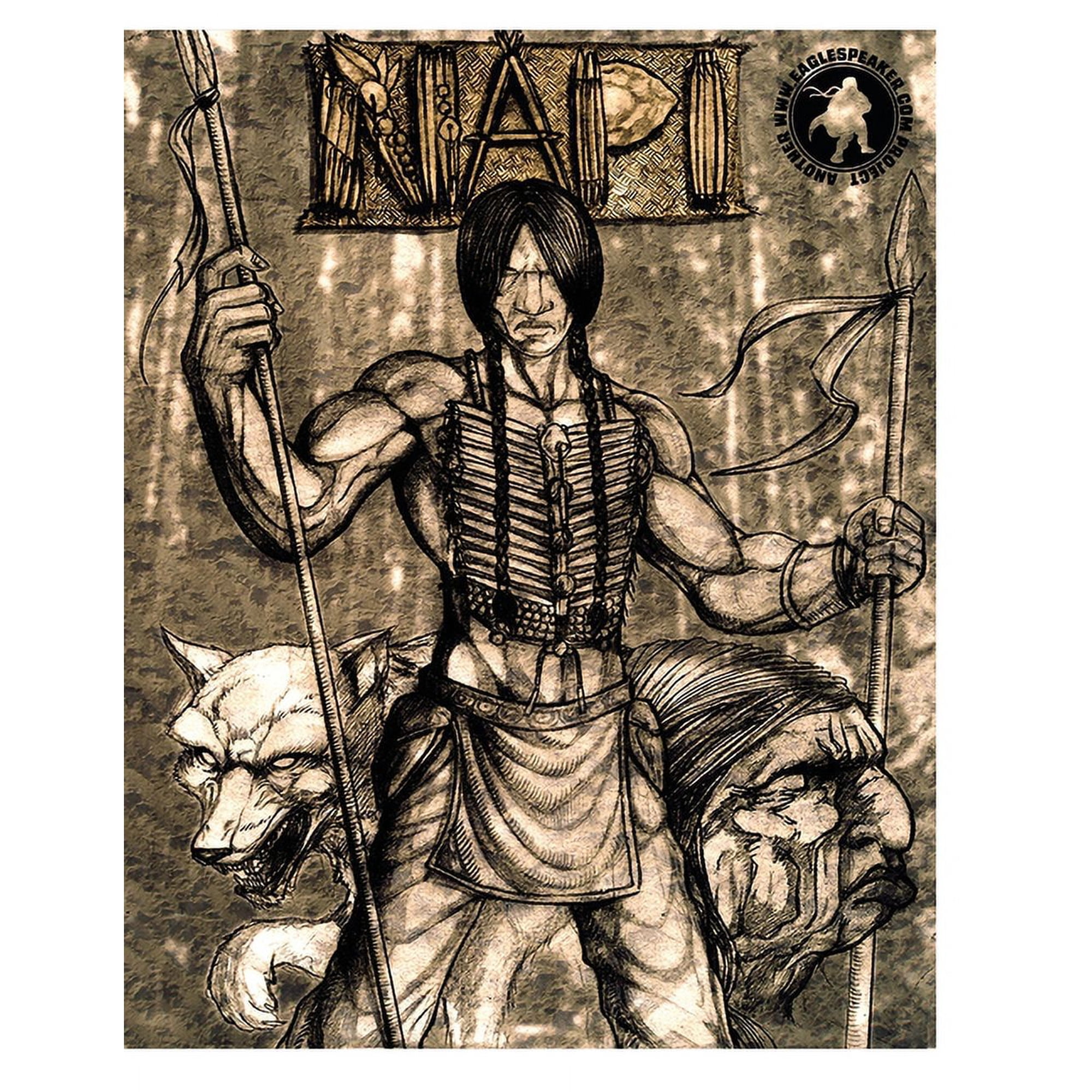 Napi the Blackfoot Trixster: Napi: A Coloring Experience (Paperback)