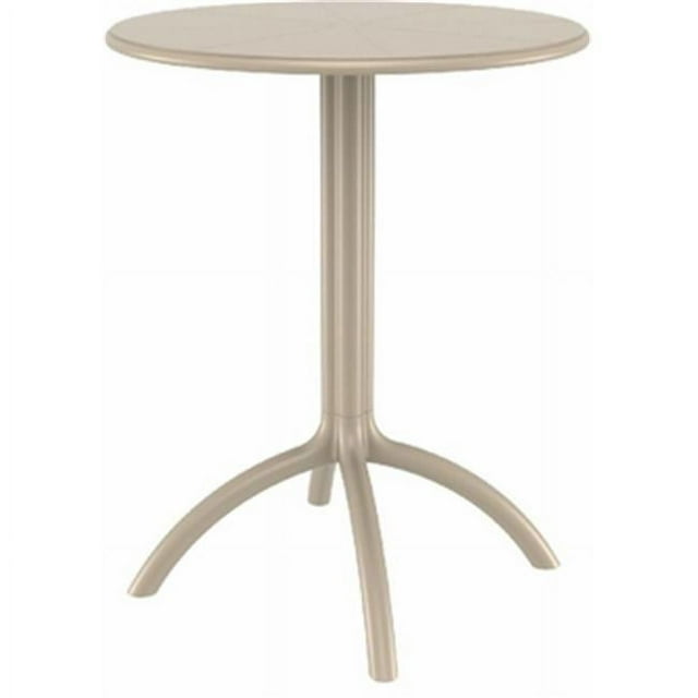 Siesta ISP160-DVR Table Bistro Ronde Pieuvre, Gris Dove (1 Unité)
