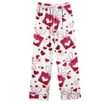 thumbnail image 3 of Rciityk Womens Loungewear Set - Valentines Day Cute Heart Print Button Up Long Sleeve with Long Pants Pjs Sets - Pajama Sets for Women 2 Piece, 3 of 6