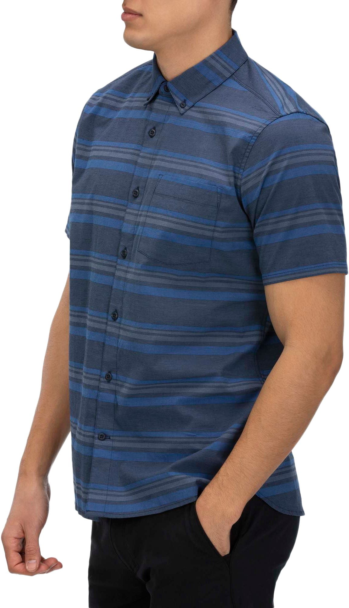 Hurley Hurley Men's Outlaw Stretch Short Sleeve Button Down Shirt