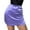 Purple, variant on RUTAYY Women Satin Wrap Skirt Asymmetrical Pleated Solid Color Midi Skirt Smocked Boho Pleated Skirts
