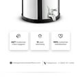 thumbnail image 6 of 3.25 G Gravity Water Filter, NSF/ANSI 42 and 372 Certified,Gravity Fed Countertop Stainless Steel Water Filter System ,AISI 304 ,2 Carbon Filters and Steel Spigot ,No Electricity Required ,Portable, 6 of 11