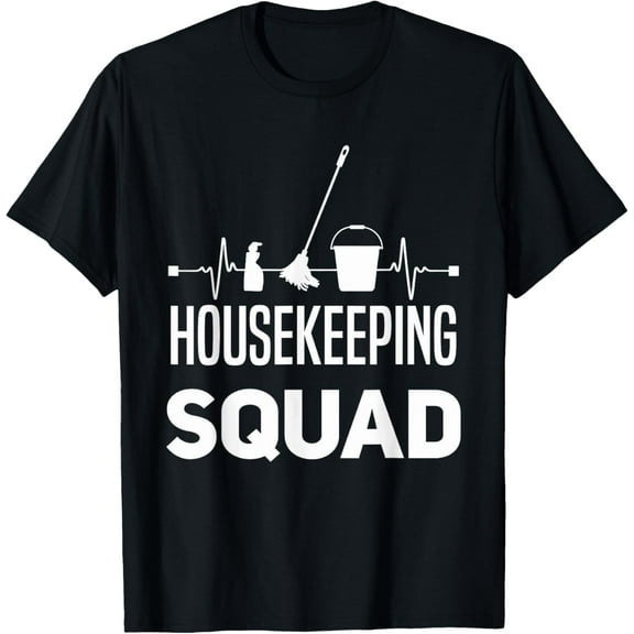 Housekeeping Cleaning Housekeeper Housewife Spring Cleaning T-Shirt