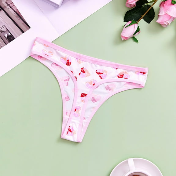 Itsame Lingerie Underpants for Womens Panties Comfortable Breathable Cotton Breathable Underwear Pink Size XL