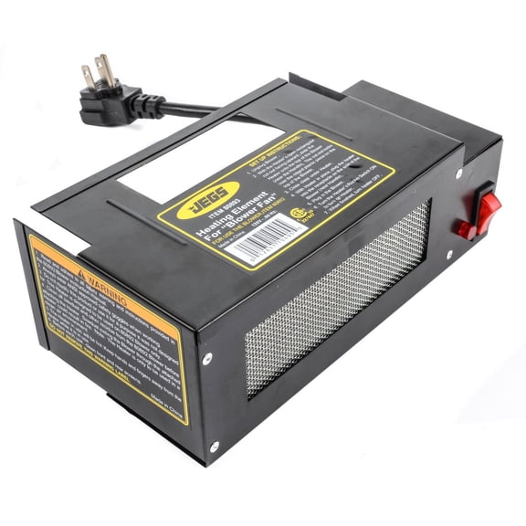 JEGS 80893 Portable Blower Fan Heater Attachment 110-Volt 4500 BTU Fits JEGS Por