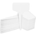 thumbnail image 1 of 100 etiquetas duraderas para plantas, etiquetas de plástico para jardín, carteles para flores, semillas de vegetales, jardín, vivero, 6 x 10 cm (blanco) TUNC Sencillez, 1 of 5