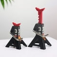 thumbnail image 4 of Estbridge  2 PCS Jack Stands  3 Ton Car Jack Stands Double Locking  Adjustable Height  for 1/10 RC Crawler Car (Red), 4 of 9