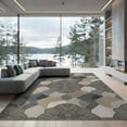 thumbnail image 2 of ODIKA Neutral That Scattered Motifs Transitional Balanced Abstract Foldable Easy Care for Queen Size Bedroom, Under Bed, Master, 2 of 7