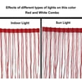 thumbnail image 3 of SEW TRENDS 10 Yards of 6" Long Chainette Fringe Multicolor Two Tone Thread Tassel Curtain Trim-Red & White, 3 of 8