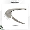 thumbnail image 3 of Stainless Steel Garlic Press & Mincer Tool – No Peel Required, Rocking Garlic Crusher with Ergonomic Handle, Dishwasher Safe Kitchen Gadget for Garlic, Herbs, And Daily Cooking, A Garlic Press, 3 of 7