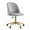 Light Gray, variant on Linon Alyssa Upholstered Adjustable Swivel Desk Chair Gold Legs in Light Gray
