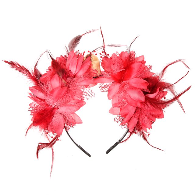 Diadema de diadema de flores Diadema gótica Headsel de Halloween Corona de flores decorativas