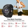 thumbnail image 4 of Mens Digital Watch LED Backlight Wristwatch Outdoor Sport Watch with Stopwatch/Waterproof/Chronograph Multi-Functional Wrist Watches for Men Birthday Christmas Gift, 4 of 8