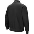 thumbnail image 3 of Men's Colosseum Black Ohio Bobcats Tortugas Logo Quarter-Zip Jacket, 3 of 3