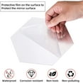 thumbnail image 3 of Mistaha Removable Large Size Acrylic Hexagon Mirror Wall Sticker,Self-Adhesive Tiles, 3D Hexagonal, Non-Glass, for Home, 3 of 5