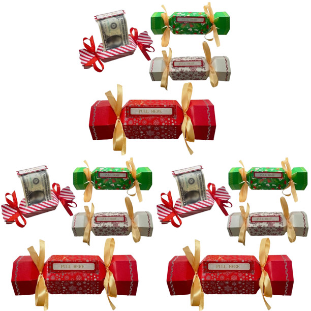 Sorpresa Navidad para Tirar Del Dinero Caja Regalo Fiesta DIY Efectivo (4 Colores)
