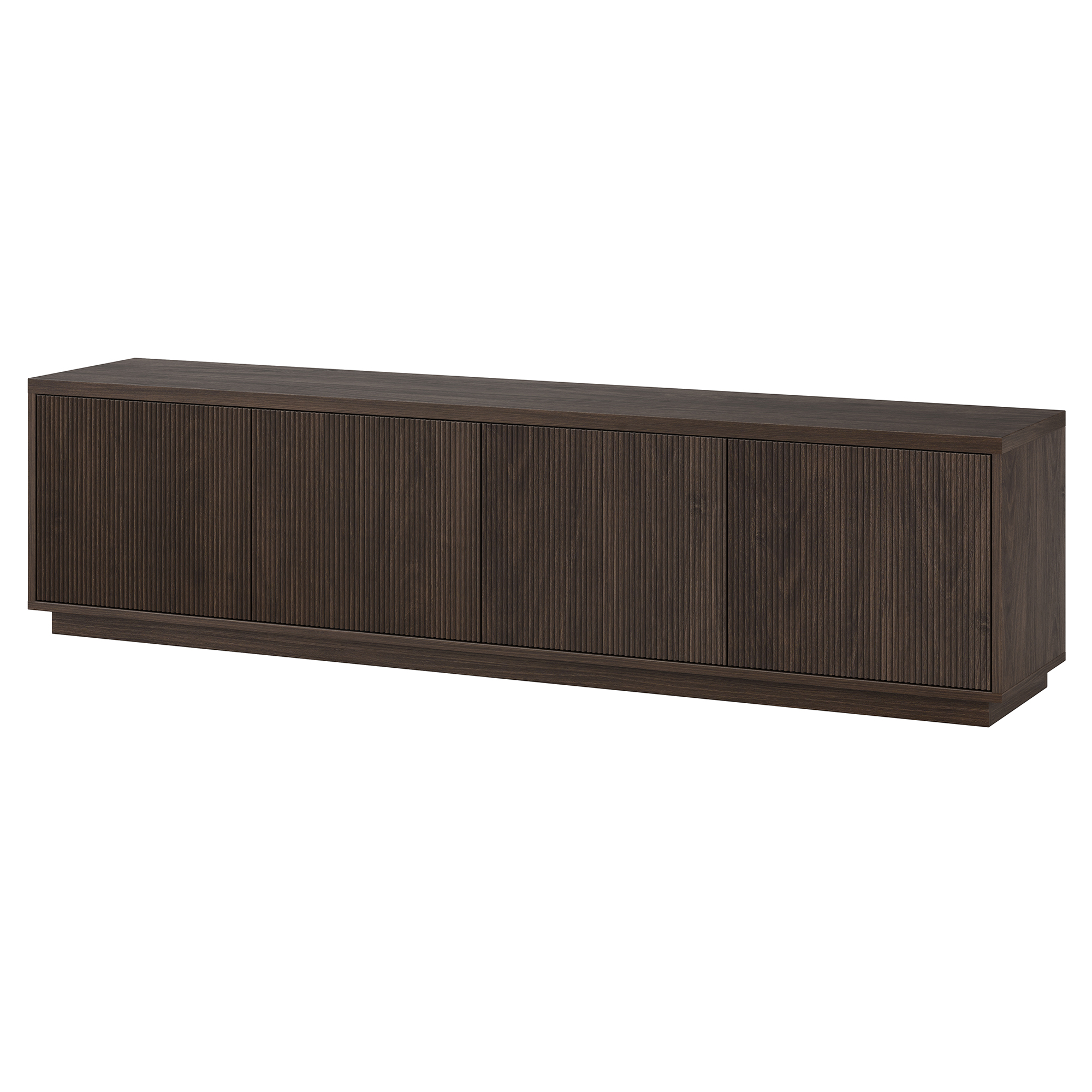 Hanson Rectangular TV Stand for TV's up to 85" in Alder Brown